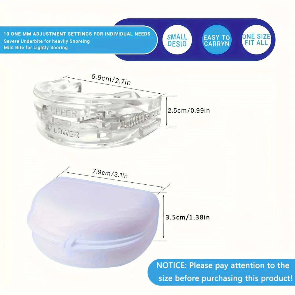 Anti-Snoring Mouthguard|Improves Sleep Teeth Bruxism Sleep and Apnea Snoring Device Stops Snoring