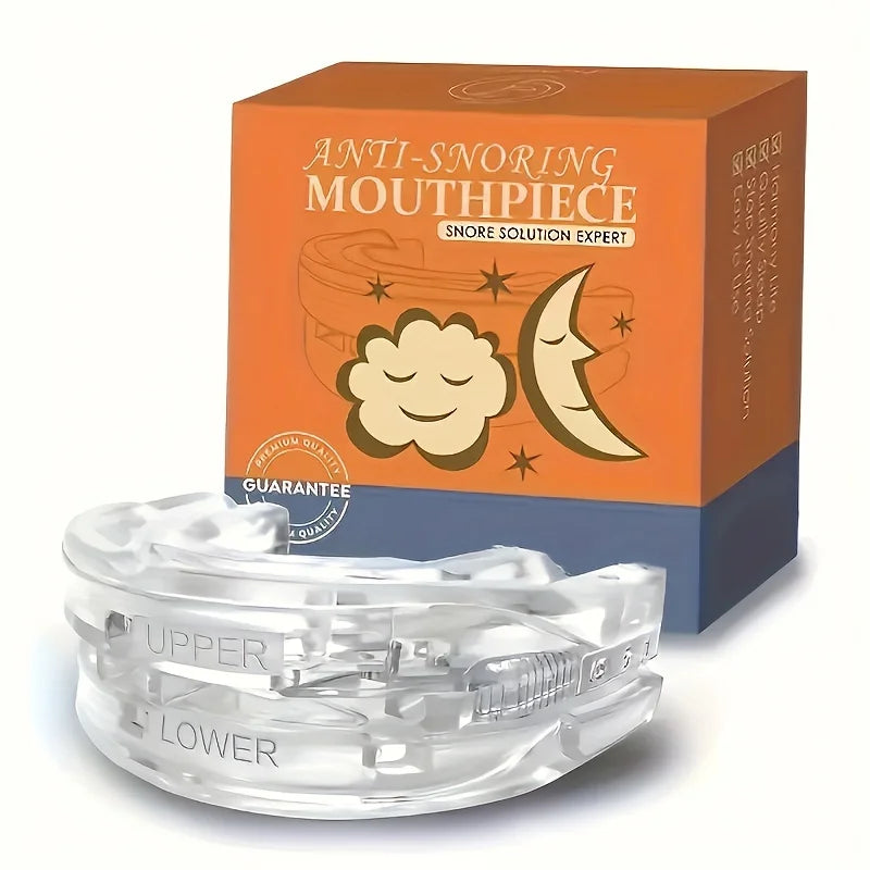Anti-Snoring Mouthguard|Improves Sleep Teeth Bruxism Sleep and Apnea Snoring Device Stops Snoring