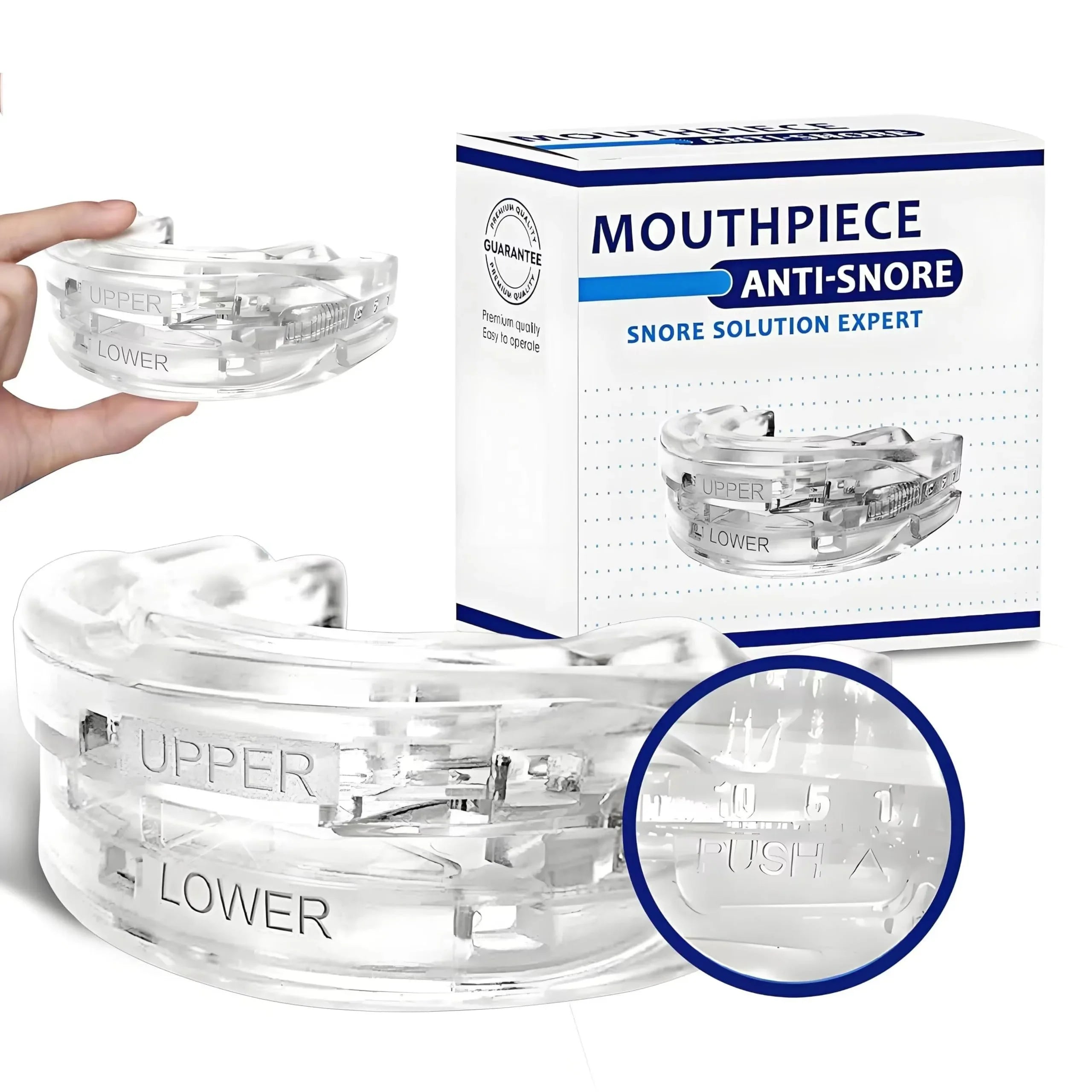 Anti-Snoring Mouthguard|Improves Sleep Teeth Bruxism Sleep and Apnea Snoring Device Stops Snoring